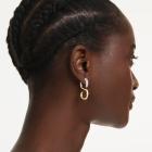 Τρυπητά σκουλαρίκια Dextera Στρογγυλή κοπή, Λευκά, Φινίρισμα από διάφορα μέταλλα