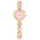 Ρολόι Idyllia Heart Κρυστάλλινο μπρασελέ, Ροζ, Φινίρισμα σε χρυσό τόνο