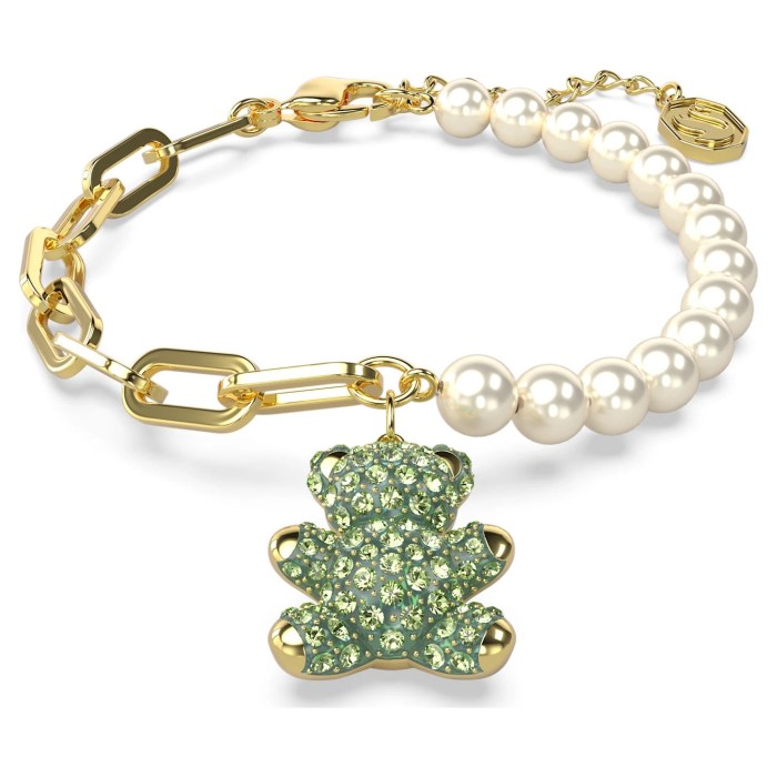 Braxioli-Teddy-Arkoyda-Prasino-Epimetallwsh-se-xrysafi-tono-swarovski-eshop1