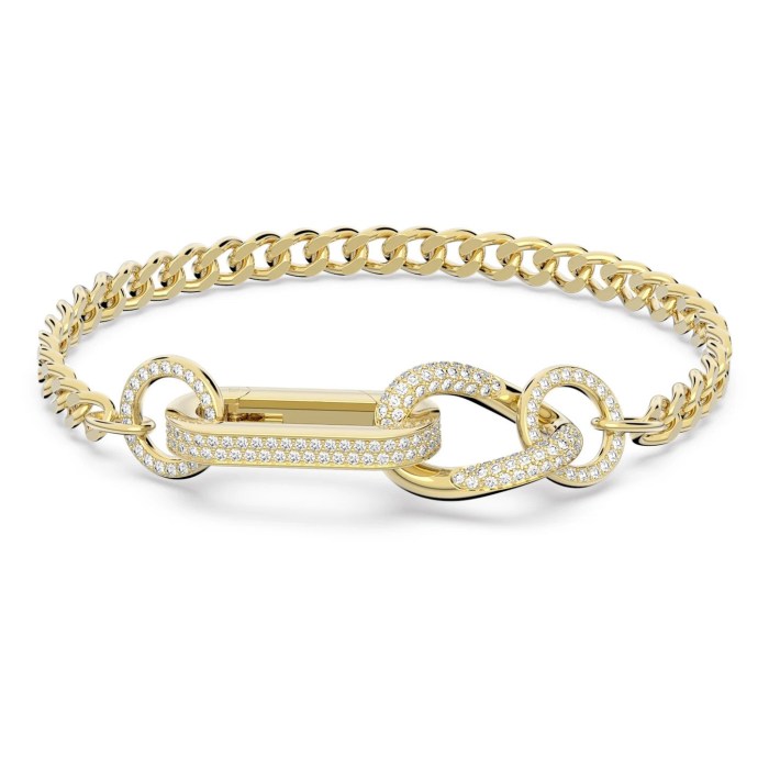 Dextera-bracelet-Pave-Mixed-links-White-Gold-tone-plated-swarovski-eshop1
