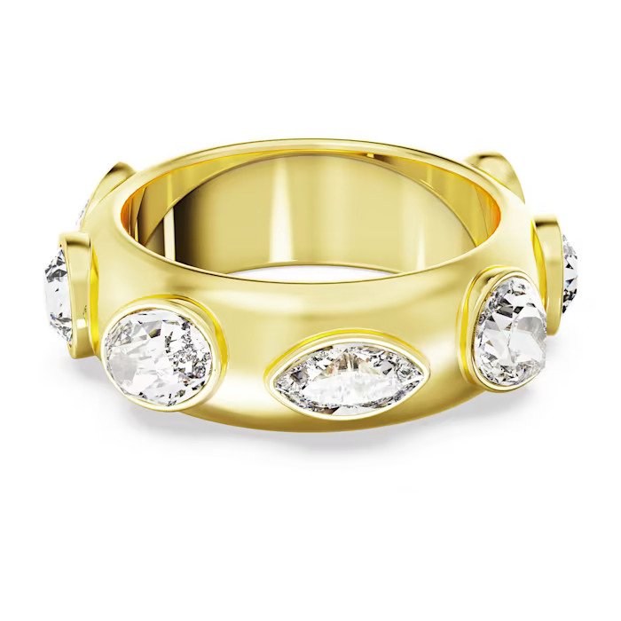 Dextera-ring-Mixed-cuts-White-Gold-tone-plated1