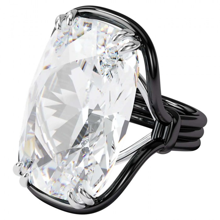 Harmonia-ring-Oversized-floating-crystal-White-Mixed-metal-finish-swarovski-eshop1