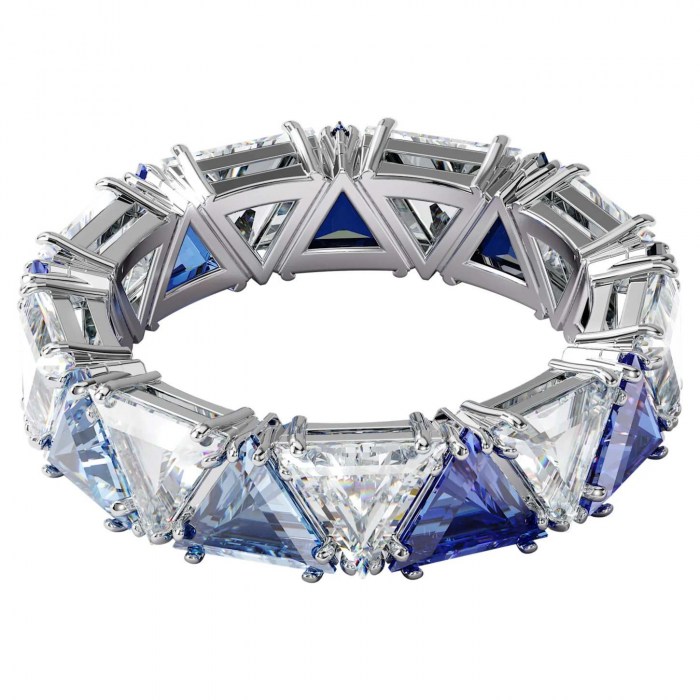 Millenia-cocktail-ring-Triangle-cut-crystals-Blue-Rhodium-plated-swarovski-eshop1