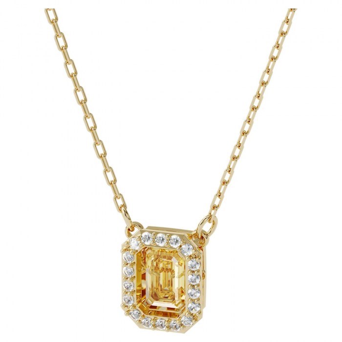 Millenia-necklace-Square-Swarovski-zirconia-Yellow-Gold-tone-plated-swarovski-eshop1