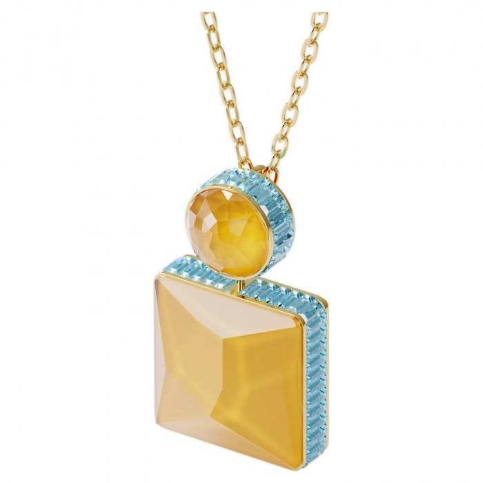 Orbita-necklace-Square-cut-crystal-White-Gold-tone-plated-swarovski-eshop1