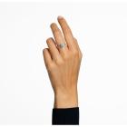 Δαχτυλίδι κοκτέιλ Constella Κοπή Princess Pavé, Λευκό, Επιμετάλλωση ροδίου