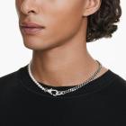 Κολιέ Dextera Pavé, Crystal pearl, Λευκό, Επιμετάλλωση ροδίου