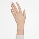Βραχιόλι Tennis Constella Crystal pearl, Στρογγυλές κοπές, Λευκό, Επιμετάλλωση σε ροζ χρυσαφί τόνο