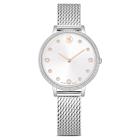 Ρολόι Clarica Swiss Made, Μεταλλικό μπρασελέ, Ασημί τόνος, Ανοξείδωτο ατσάλι