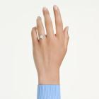 Δαχτυλίδι με σχέδιο Una Angelic Μείξη κοπών, Καρδιά, Λευκό, Επιμετάλλωση ροδίου