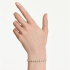 Βραχιόλι Una Angelic Στρογγυλή κοπή, Λευκό, Επιμετάλλωση σε χρυσαφί τόνο