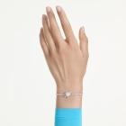 Βραχιόλι Idyllia Μείξη κοπών, Καρδιά με βέλος, Λευκό, Επιμετάλλωση ροδίου