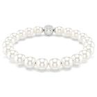 Βραχιόλι Matrix Crystal pearl, Λευκό, Επιμετάλλωση ροδίου