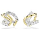 Σετ σκουλαρίκια-χειροπέδα Hyperbola Μείξη κοπών, Λευκές, Φινίρισμα από διάφορα μέταλλα