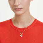 Μενταγιόν Idyllia Μείξη κοπών, Καρδιά, κλειδί, Ροζ, Επιμετάλλωση σε χρυσαφί τόνο