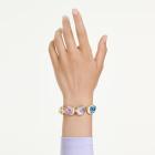 Χειροπέδα Gema Πολύ μεγάλα κρύσταλλα, Μείξη κοπών, Πολύχρωμο, Επιμετάλλωση σε χρυσαφί τόνο