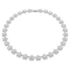 Κολιέ Ariana Grande x Swarovski Στρογγυλή κοπή, Λουλούδι, Λευκό, Επιμετάλλωση ροδίου