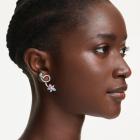 Σκουλαρίκια drop με βάση για τρυπητά σκουλαρίκια Ariana Grande x Swarovski Μείξη κοπών, Λιβελούλα, λουλούδι, Πολύχρωμα, Επιμετάλλωση ροδίου