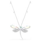 Μενταγιόν και καρφίτσα Ariana Grande x Swarovski Crystal pearl, Μείξη κοπών, Λιβελούλα, Λευκό, Επιμετάλλωση ροδίου