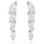 βάσεις για τρυπητά σκουλαρίκια Mesmera Κοπή Marquise, Λευκά, Επιμετάλλωση ροδίου