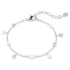 Βραχιόλι Imber Crystal pearl, Στρογγυλή κοπή, Λευκό, Επιμετάλλωση ροδίου