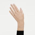 Βραχιόλι Imber Crystal pearl, Στρογγυλή κοπή, Λευκό, Επιμετάλλωση ροδίου