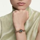 Ρολόι Imber oval Swiss Made, Μεταλλικό μπρασελέ, Μαύρο, Φινίρισμα σε χρυσό σαμπανί τόνο