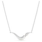 Κολιέ Swarovski Classica Στρογγυλή κοπή, Λευκό, Ασήμι 925