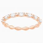 VITTORE MARQUISE RING, WHITE, ROSE-GOLD TONE PLATED